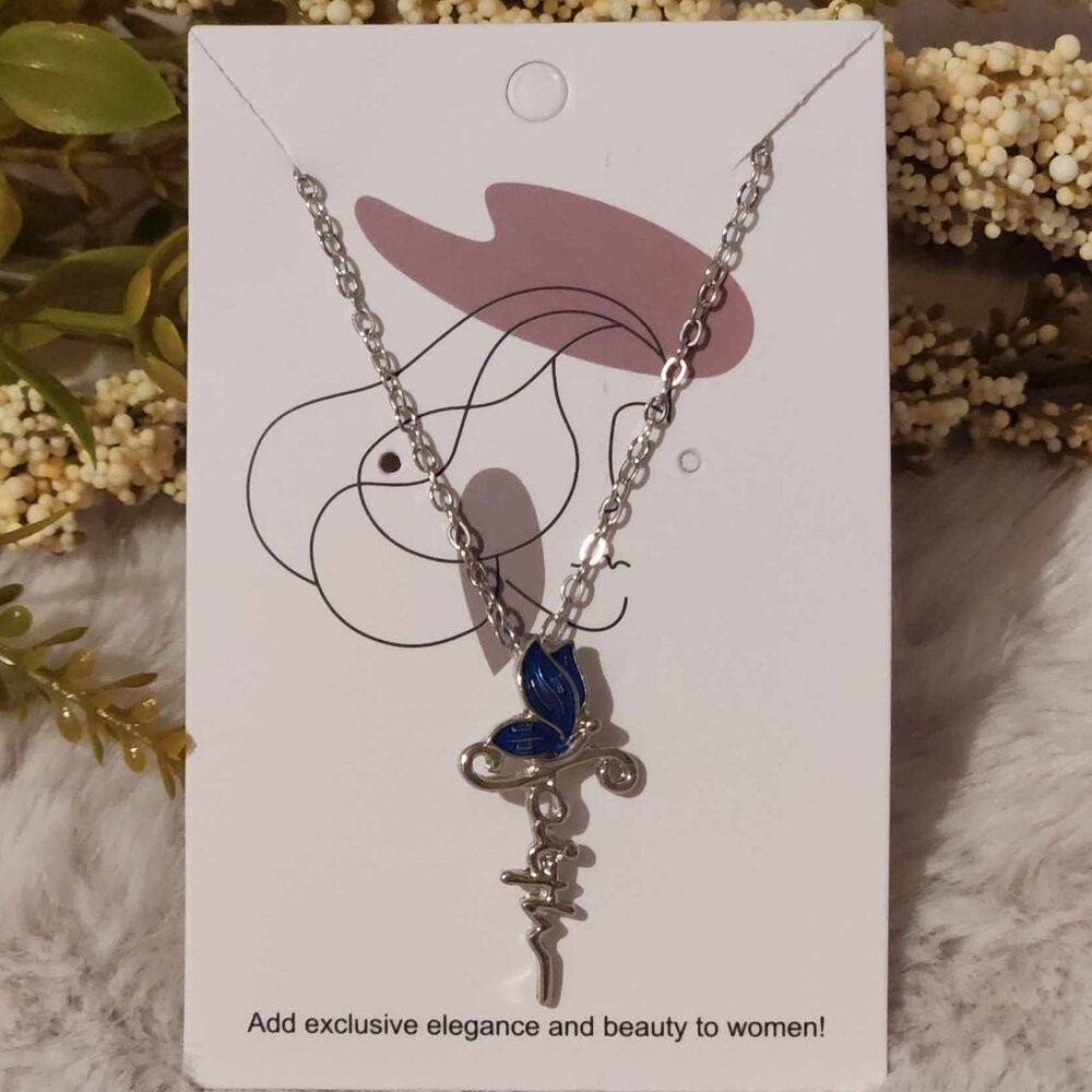 Faith and Butterfly Necklace